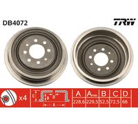 2x New Brake Drum for RENAULT:18,21,25,30,FUEGO 7700710511 8200028861