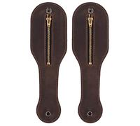 2X New Leather Racket Boston Coin Coin Pocket Thick Leather Men and Women Multi-Functional Storage