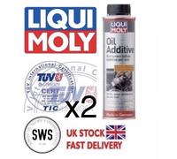 2x NEW Liqui Moly Oil Additive MOS2 Lubricant Friction Reducer Engine Motor 300m
