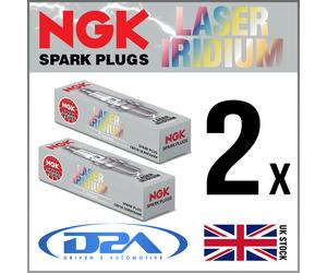2x NGK DILKAR7C9H 91215 Laser Iridium Spark Plug