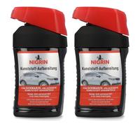 2x Nigrin Kunststoff-Neu Black Patent Fahrzeug-Aufbereitung Plastic