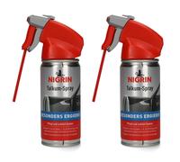 2x Nigrin Talcum Spray Lubricant Rubber Care for Door Seals, Bellows & More