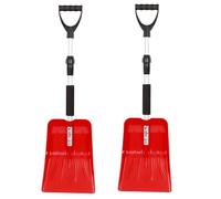 2x NIGRIN Telescopic Snow Shovel 76-101cm Snow Shovel Snow Remover