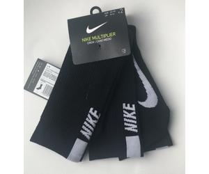 2X Nike Multiplier Cushioned Dri-Fit Unisex Running Training Socks Ankle or Crew