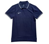 2x Nike Polo Shirts Mens Small Navy Cotton Top Tipped Collar Embroidered Swoosh