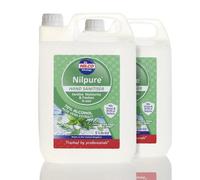 2X Nilco Nilpure Moisturising Fragranced Tea Tree And Mint Hand Sanitiser - 5L