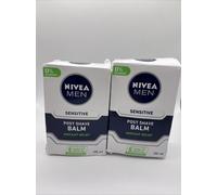 2X NIVEA COSNIV024 Men's Sensitive Post Shave Balm, 100 ml - White - B74