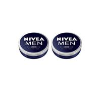 2x Nivea MEN CREME Cream FACE HAND BODY Moisturiser Dry Skin 75ml TIN by Nivea