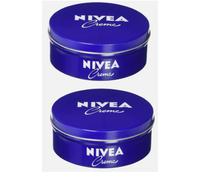 2x Nivea Moisturizing Body Creme Blue Tin Box Cream Germany 250ml