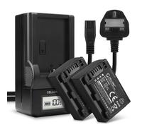 2x NP-FH50 -FH40 -FH60 Battery & LCD Smart Charger for Sony DCR-SR30