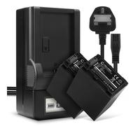 2x NP-FV70 NP-FV100 Battery + Charger Set for Sony DEV-50V HDR-CX320 HDR-CX130