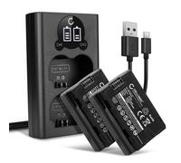 2x NP W235 Battery + Dual Charger Set for FujiFilm GFX 50S II GFX100S