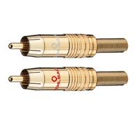 2x Oehlbach Cinch Plug CJG 51 RCA Audio Cable Connector Up To 5.5mm