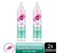 2x of 200ml VO5 Full of Life Volume Blow Dry Spray For Perfect Fine Hair