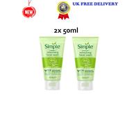 2x of 50ml Simple Kind to Skin Refreshing Facial Wash for Sensitive Skin