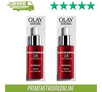 2x Olay Niacinamide 24 + Vitamin E Face Serum - 2 x 40ml 100% ORIGINAL ⭐⭐⭐⭐⭐