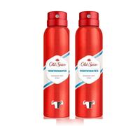 2x Old Spice (Whitewater) Deodorant Spray 150ml.
