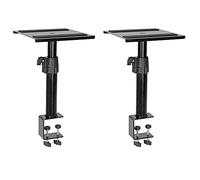 2x Omnitronic TMO-2 Adjustable Desktop Monitor Stand Adjustable Height 25-42 cm Studio DJ Pair