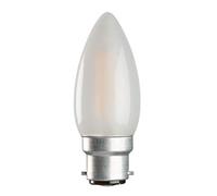 2X Opal Candle Light Bulb 60w / BC Bayonet Cap White Pearl Soft Lamps