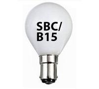 2X Opal Golf Light Bulb 25w / SBC Small Bayonet Cap White Pearl Soft Lamps