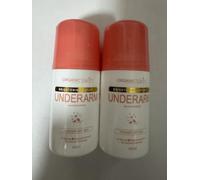 2X Organic Skin Brightening and Whitening Underarm Roll-On Deodorant, 40ml