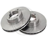 2x Original A.B.S. Brake Disc 15803 for Opel