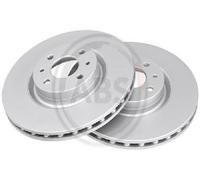 Front Set 2x Brake Discs A.B.S. 16061 for Fiat/Abarth/Lancia/Alfa Romeo 500/Dobl