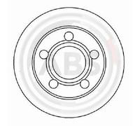 2x Original A.B.S. Brake Disc 16249 for Audi