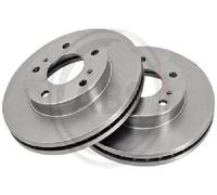 2x Original A.B.S. Brake Disc 16497 for Nissan