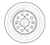 2x Original A.B.S. Brake Disc 16612 for Toyota