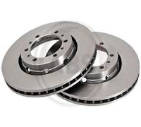 2x Original A.B.S. Brake Disc 16671 for Mitsubishi