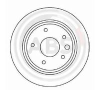 2x Original A.B.S. Brake Disc 16999 for Daimler Jaguar