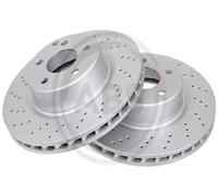 2x Original A.B.S. Brake Disc 17111 for Mercedes-Benz
