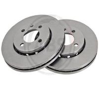 2x Original A.B.S. Brake Disc 17195 for VW