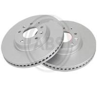 2x Original A.B.S. Brake Disc 18003 for Mazda