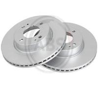 2x Original A.B.S. Brake Disc 18435 for Mitsubishi