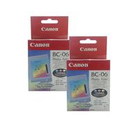 2x Original Canon Photo Print Head BC-06 Photo Color for BJC 240 250 1000