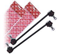 2x Original Febi Bilstein Coupling Rod Pendulum Support Stabiliser Bar Strut with 4x Self-Locking Nuts