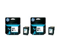 2x Original HP 301 Black Boxed Ink Cartridge CH561E For Deskjet 2054A Printer