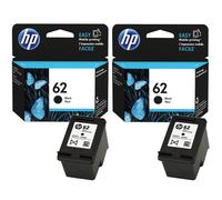 2x Genuine HP 62 Black Ink Cartridges For ENVY 5540 5640 7640 Inkjet Twin Pack