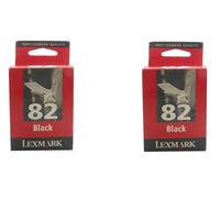 2x Original Lexmark Ink Cartridge 82 for X5100 X6100 Z55 Z65