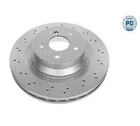 2x Original MEYLE Brake Disc 015 523 0017/PD for Mercedes-Benz