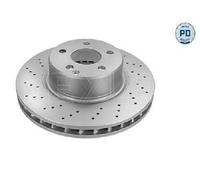 2x Original MEYLE Brake Disc 083 521 2048/PD for Mercedes-Benz