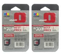 2x Original Olivetti Ink Cartridge IN703 Linea Office Wifi