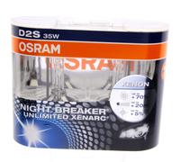 2x Original Osram Xenon Bulb D2S Night Breaker Unlimited +70% Light #36