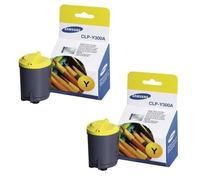 2x Original Samsung Toner CLP-Y300A for CLP 300 CLX 2160 3160 Neutral Box