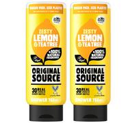 2x Original Source Lemon & Tea Tree Shower Gel Body Natural Fragrance - 750ml