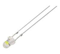 2X OS5WDK3131A LED 3mm White Cold 5800-7000mcd 30° 2.5-5V 20mA Front: Convex Opt