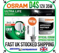 2x Osram D4S ULTRA LIFE XENARC HID 35W Xenon Gas Long Life Bulbs 66440ULT-HCB
