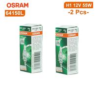 2x OSRAM H1 448 12V 55W Long Life 64150L Halogen Car Headlight Bulbs P14.5s